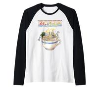 Japanese Retro 90s Mecha Warrior Meka Roboto Ukiyo-E Camiseta Manga Raglan