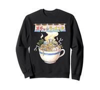 Japanese Retro 90s Mecha Warrior Meka Roboto Ukiyo-E Ramen Sudadera