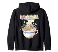 Japanese Retro 90s Mecha Warrior Meka Roboto Ukiyo-E Sudadera con Capucha