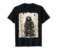 Japanese Samurai Honey Badger Katana Warrior Art Camiseta
