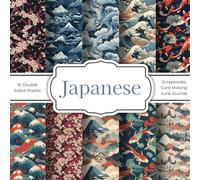 Japanese Scrapbook Paper: 20 Double-Sided Scrapbook Paper for DIY, Scrapbooking, Junk Journaling, Crafting and Decoupage