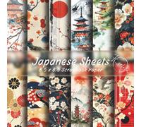 Japanese Scrapbook Paper Collection 8.5 x 8.5 Inches: 20 Unique Double-Sided Designs for Scrapbooking, Journaling, Card Making & Origami