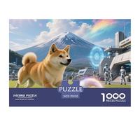 Japanese Shiba Inú 1000 Piezas Rompecabezas Clásicos Cachorro Puzzle Inteligencia Juguete Pasatiempo Creativo Diversión Educativo 70x50cm/100
