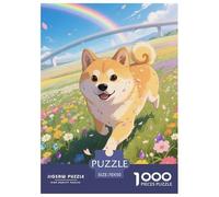 Japanese Shiba Inú 1000 Piezas Rompecabezas Clásicos Cachorro Puzzle Inteligencia Juguete Pasatiempo Creativo Diversión Educativo 70x50cm/100