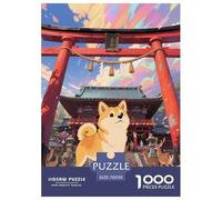 Japanese Shiba Inú 1000 Piezas Rompecabezas Clásicos Cachorro Puzzle Inteligencia Juguete Pasatiempo Creativo Diversión Educativo 70x50cm/100