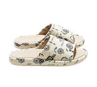 Japanese Slippers for Women Linen Open Toe Non-Slip Memory Foam Bedroom Slippers Women's Tatami Straw House Shoes Ladies Non Slip Washable House Indoor Outdoor Sliders Hospital Travel Sleepers Shoes