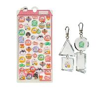 Japanese Sticker Book - Paper Self-Adhesive PVC Epoxy Resin 9x20cm | 3D Stickers | Notebook Decal For Personalizing Notebooks Laptops Journals And