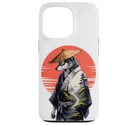 Japanese Style Art Ronin Lobo Samurái Lobos Carcasa para iPhone 13 Pro