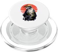 Japanese Style Art Ronin Lobo Samurái Lobos PopSockets PopGrip para MagSafe