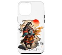 Japanese Style Art Samurái Guerrero Lobo Lobos Carcasa para iPhone 12 Pro Max