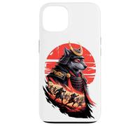 Japanese Style Art Samurái Guerrero Lobo Lobos Carcasa para iPhone 13