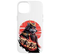Japanese Style Art Samurái Guerrero Lobo Lobos Carcasa para iPhone 15 Plus
