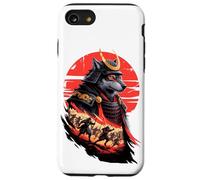 Japanese Style Art Samurái Guerrero Lobo Lobos Carcasa para iPhone SE (2020) / 7 / 8