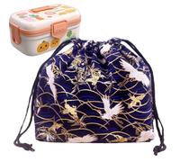 Japanese Style Lunch Bag - 11.8x7.87in Handy Drawstring Tote, Portable Storage Solution, Long Lasting Reusable Lunch Carry Bag | Work Travel Meal Organizer for Women Offices School Picnic Outdoors