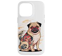 Japanese Style Pug Tattooed Chinese Pugs Tattoo Carcasa para iPhone 14 Pro Max