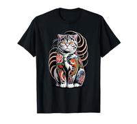 Japanese Style Scottish Fold Tattooed Coupari Tattoo Camiseta