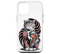 Japanese Style Scottish Fold Tattooed Coupari Tattoo Carcasa para iPhone 12/12 Pro
