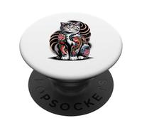 Japanese Style Scottish Fold Tattooed Coupari Tattoo PopSockets PopGrip Adhesivo