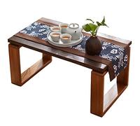 Japanese Style Tatami Bay Window Meditation Table Home Classical Coffee Table Bay Window Zen Tea Low Table Retro Coffee Table (Size : 68x34x30cm)