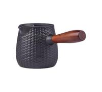 Japanese-Style Teapot with Wooden Handle, Traditional Cast Iron Coffee Pot, 600ml Tea Warmer | Cast Iron Tea Pot with Wooden Handle, stovetops-Safe for Brewing Teas, Coffee, Milk & Hot Drinks