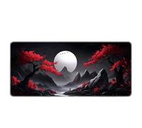 Japanese Style XXL Anime Mouse Pad Gaming Mouse Mat with Rubber Base Non-Slip Textured Surface Ideal for Computer and PC Size