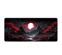 Japanese Style XXL Anime Mouse Pad Gaming Mouse Mat with Rubber Base Non-Slip Textured Surface Ideal for Computer and PC Size