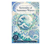 Japanese Summer Wave Mandalas: A Relaxing Adult Coloring Book with 24 Beautiful Japanese-Inspired Designs for Stress Relief, Mindfulness, and Creative Calm