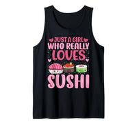 Japanese Sushi Lover - Just a Girl Who Really Loves Sushi Camiseta sin Mangas