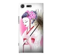 Japanese Traditional Geisha Kimono Funda Carcasa Case para Sony Xperia XZ Premium