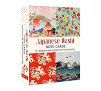 Japanese Washi, 16 Note Cards: 16 Different Blank Cards with 17 Patterned Envelopes in a Keepsake Box!
