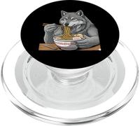 Japanese Wolf Ramen Bowl of Ramen Anime Fideos Otaku Manga PopSockets PopGrip para MagSafe