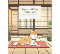 Japanese Writing Practice Book Genkouyoushi - SHIBA: Kanji Hiragana Katakana | Grid Notebook | Large Size | Horizontal Layout