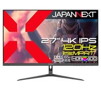 JapanNext IPS de 27 Pulgadas, 120 Hz/1 ms (MPRT), 4K (3840 x 2160) Resolution, Gaming Monitor, JN-IPS27G120U-C6, HDMI2.1, DP, USB Type-C (Up to 65W Power Supply), sRGB: 100% DCI-P3: 95%, HDR400
