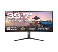 JapanNext Monitor Ultrawide Curvo 39,7" IPS 5K2K WUHD (5120x2160) | HDR & KVM | Carga a través de USB-C (65W) Inclinación Ajustable Altavoces Integrados | G-Sync/FreeSync Garantía de 2 años | JN-5X40