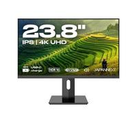 JapanNext Monitor 23,8" IPS 4K UHD (3840x2160) | Carga a través de USB-C (65W) Altura e inclinación Ajustables (HSP) Altavoces | sRGB 100% G-Sync/FreeSync | Garantía 3 años | JN-IPS2380UHDR-C65W-HSP