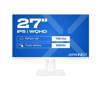 JAPANNEXT JN-IPS270WQHD75F-C65W-HSP-W Monitor WQHD 68.6 cm (27 Pulgadas) IPS 2560 x 1440 Pixeles 75Hz HDR10 AMD FreeSync Blanco