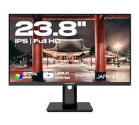 JapanNext Monitor 23.8" IPS Full HD (1920x1080) | HDR | Carga a través de USB-C (65W) Altura e inclinación Ajustable(HSP) Altavoces | G-Sync/FreeSync | Garantía de 3 años | JN-IPS238FHDR-C65W-HSP