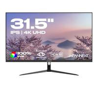 JapanNext Monitor 31.5" IPS 4K UHD (3840x2160) | Tecnología HDR | Inclinación Ajustable Altavoces Integrados Compatibilidad VESA | sRGB 100% G-Sync/FreeSync | Garantía de 3 años | JN-IPS315UHDR
