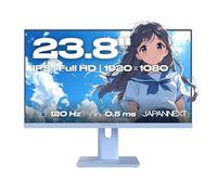 JAPANNEXT Monitor Gaming 23.8" IPS Full HD (1920x1080) 120Hz 0.5ms Azul Pastel | Altura e inclinación ajustables (HSP) Altavoces integrados G-Sync/FreeSync | Garantía de 3 años | JN-IPS238G120F-HSP-BB