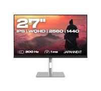 JapanNext Monitor Gaming 27" IPS WQHD (2560x1440) 300Hz 1ms | HDR | Altura e inclinación Ajustables (HSP) Altavoces Integrados | 100% sRGB G-Sync/FreeSync | JN-IPS27G300Q-HSP
