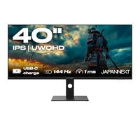 JapanNext Monitor Gaming 40" 144Hz 1ms IPS UWQHD (3440 x 1440) | Carga a través de USB-C(90 W) Inclinación Ajustable Altavoces | G-Sync/FreeSync | Garantía de 3 años | JN-IPS401UWQHD144-C90W