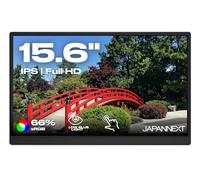 JAPANNEXT Pantalla táctil portátil de 15,6" IPS Full HD (1920x1080) | Altavoces integrados MiniHDMI(x1) USB-C(x1) Enchufe Jack(x1) | G-Sync/FreeSync | JN-MD-i156F-T-LE