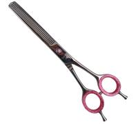 Japansteel tijeras de entresacar 20,5 cm 8" con 40 dientes rosa diamante