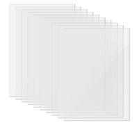JAPCHET 10 hojas acrílicas transparentes A5, tablero acrílico transparente de 3 mm para manualidades, marcos de fotos