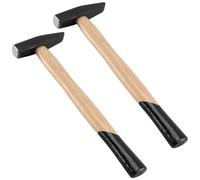 JAPCHET 2 martillos de ingeniero de 200 g, martillo de maquinista de 7 onzas con mango de madera, 28 cm