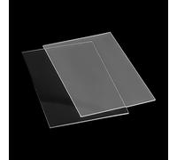 JAPCHET 20 hojas acrílicas transparentes de 4 x 6 pulgadas, hoja de acrílico de 2 mm, panel acrílico de plástico transparente para marco de fotos, pintura, proyectos de manualidades