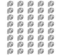 JAPCHET 40 clips de acero inoxidable 304, abrazaderas de manguera ajustables de 6 a 12 mm, clips de manguera de accionamiento sin fin, abrazaderas de manguera de tubo para asegurar conexiones de