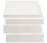 JAPCHET 450 hojas de papel de recambio A5 de 5 mm cuadriculado de cuadrícula de papel de repuesto para planificador de papel de 6 agujeros perforados para cuaderno de pulgadas 450 hojas/900 páginas