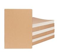 JAPCHET Paquete de 30 cuadernos de papel kraft en blanco, cuaderno de diario en blanco B5 sin forro, cuaderno de bocetos pequeño diario de viaje para suministros de oficina en casa, 80 g/m², 68