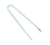 JAPITELSA | Pack de Pinzas de Plástico para Alimentos, Hielo, Gominolas, etc. - 16 cm - Resistentes y Reutilizables (Colores Beige, Blanco y Negro) (12, Blanco)